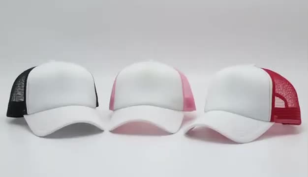 GT grossistmodedesign Anpassad 5 panel svart skumnät tom lastbilshat1