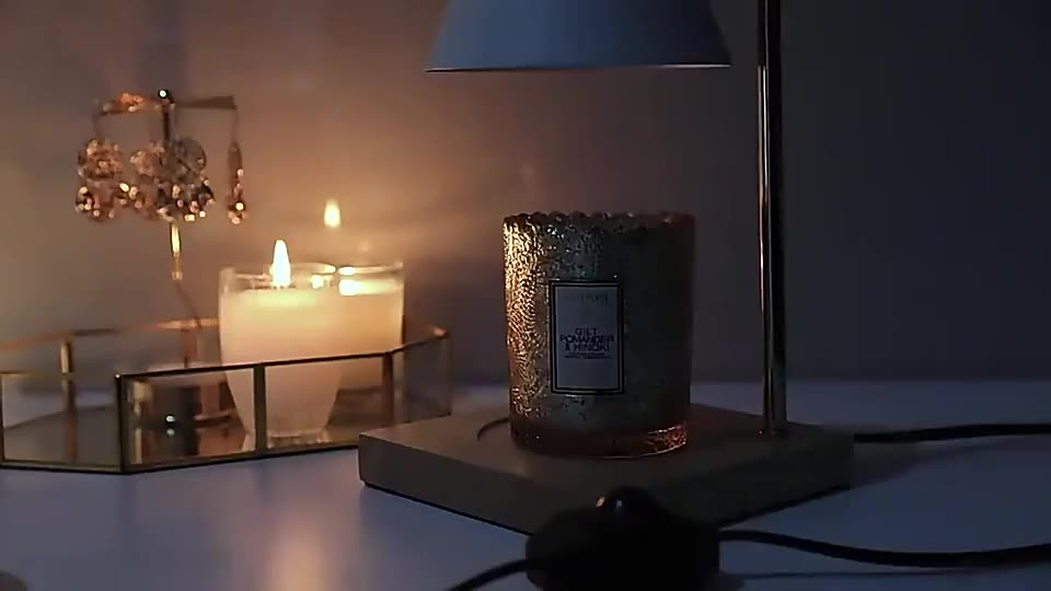 Modern Europa Groothandel rookvrije aromatherapie Geur kaarse warmer lamp elektrische lamp Was Smelt branders met warm licht1