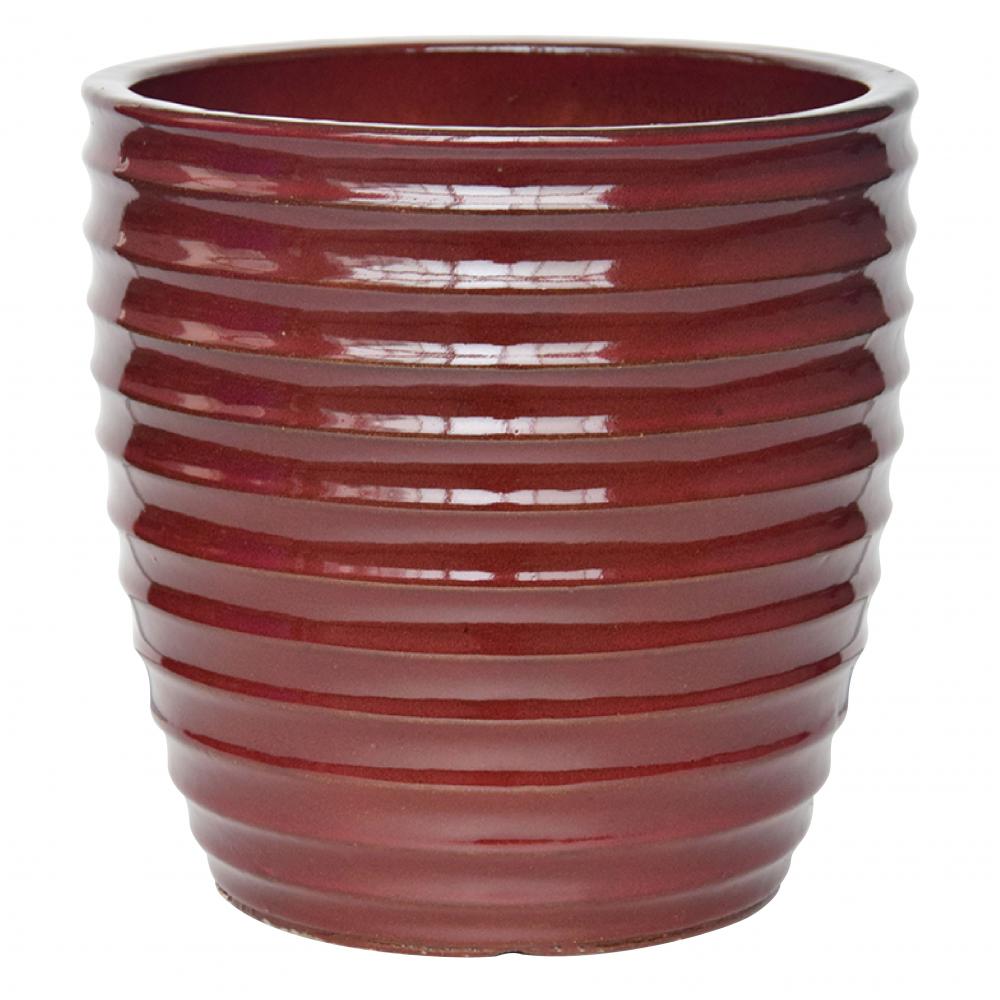 Hot Selling Ceramic Pot Indoor Decoration Frost Resistant Round Rib Egg Pot Plant Pot 01