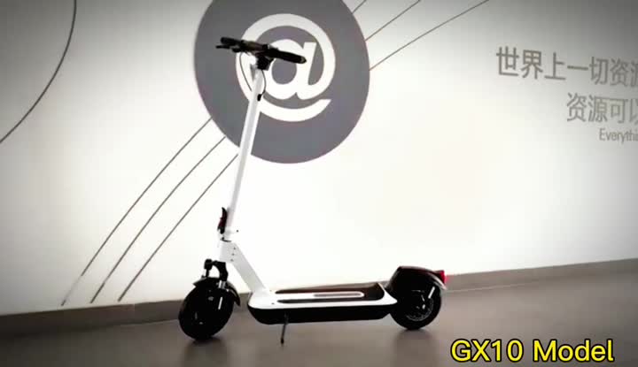 Scooter dobrável para adultos brancos GX10