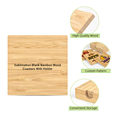 Bamboo Sublimation Wood Coasters - Blank Square Wooden Sublimation Blanks Set1