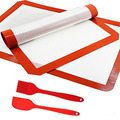 Custom Size Red Edge Heat Resistant Non-Stick Silicone Baking Mat1
