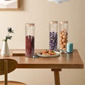 Wholesale Round Shape Food Glass Jar Storage With Bamboo Lid1