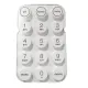 Multimedia Remote Control Keypad Custom Conductive Silicone Buttons