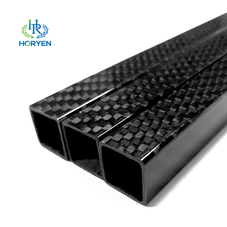 maßgeschneiderte Größe quadratischer Kohlefaserrohr
