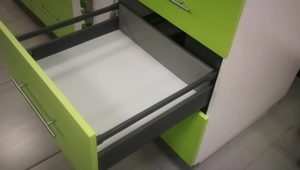 new type soft closing slim box kitchen drawer channel1