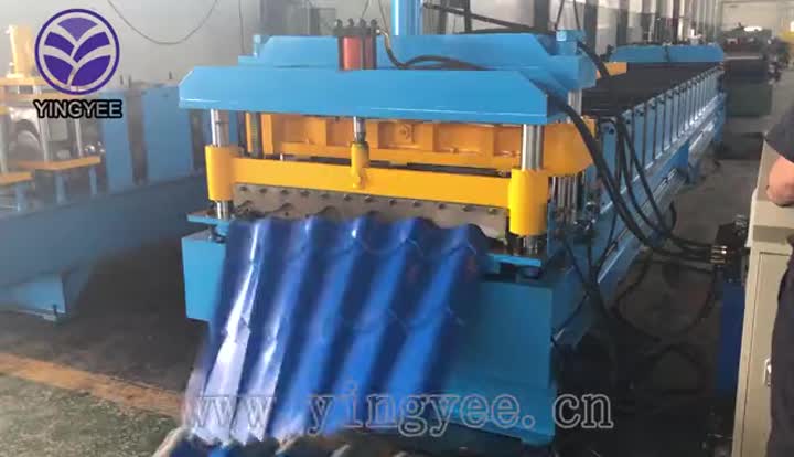 glazed teil roof sheet roll forming machine