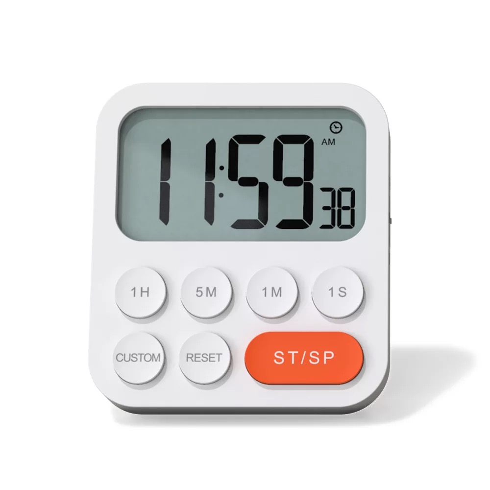  LED Digital Kitchen Alarm Clock 99 Minutes 59 Seconds Time Reminder Countdown Timer