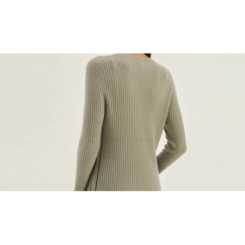 Ladies 100% Pure Cotton High Quality Knitted Sweater Custom Round Neck Pullover Oem Casual Style Ladies Sweater1
