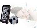 Portable Digital Alarm Clock with Thermometer and Hygrometer for Baby Room, Greenhouse, and Warehouse1