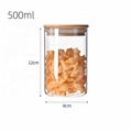 Air-tight Food Container Kitchen Storage Jar 200ml 700ml Food Storage Box Glass Jar With Lid Cookie Kitchen Storage And Lids1