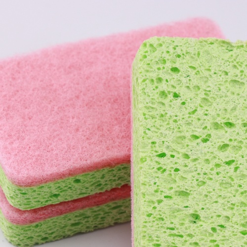 More practical than regular sponge--wood pulp cotton dishwashing sponge