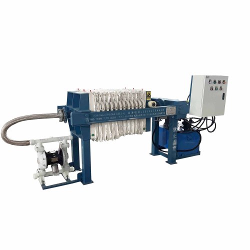 The diaphragm filter press treats the sludge to a moisture content of 60% and is more valuable.