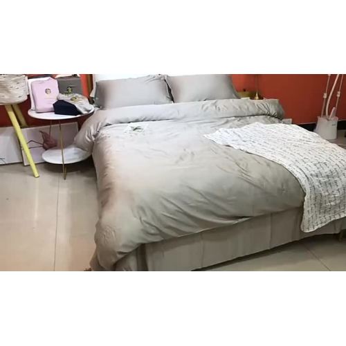 set tempat tidur serat bambu