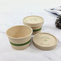 Biodegradable Paper Sauce Cups 30ml with Flat Lids - Eco Friendly Compostable Options1
