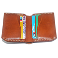 Natural Tanned Leather Brown Men's Wallets with Card Slots - High Quality Wholesale1