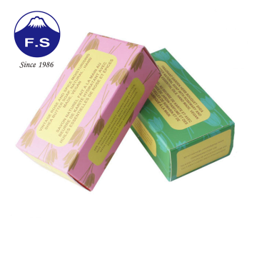 The Usage of Empty Design Green Color Printing Paper Soap Box