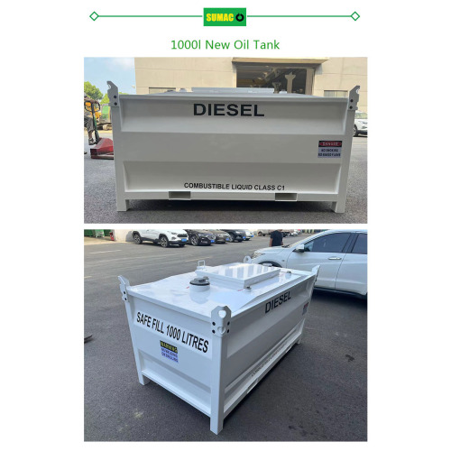 Tanque diesel personalizado de 1000 litros listo para el envío