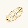 925 Sterling Silver Moissanite Engagement & Wedding Rings Set: 1.5mm Round Cut VVS Diamond Alternative for Couples and Girls1