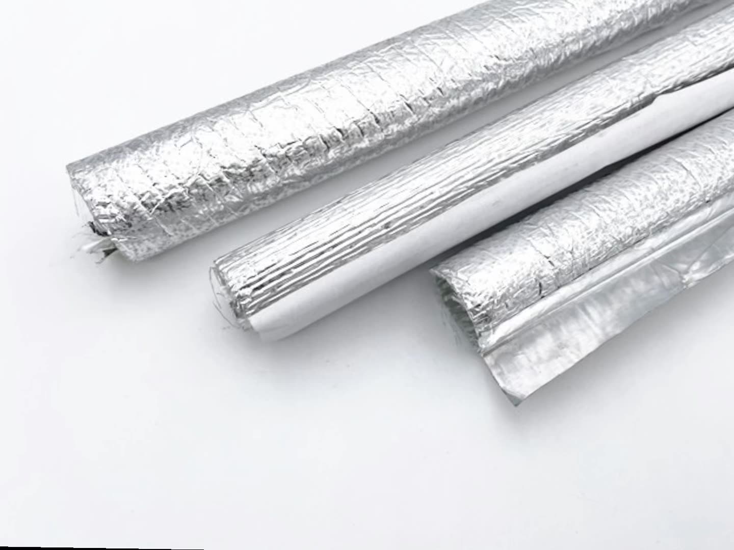 Factory price self closing aluminum foil fiberglass sleeve for cable protection1