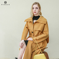 Womens Fall Winter Stylish Long Wool Coat Cashmere Blend1