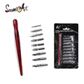 Artista de nuevo Artista Comic Calligraphy Pen Set 9pcs Pen Nibs 1pc Pen Holder Suppliesy Stationery1