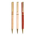 Custom Logo Printed Eco-Friendly Bamboo Wood Ball Pen - Handmade Promotional Writing Instrument1