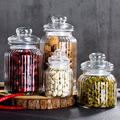 High Quality Hot Sale Round Empty Glass Jar For Food Storage Bottle With Lids1