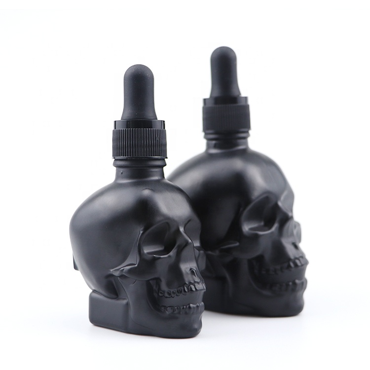 Skull Shape Perfume Essential Oil Dropper Bottles