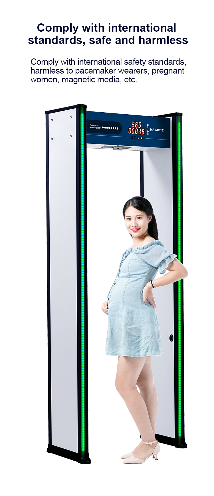 MC12 AI Non Touch Temperature Measuring Door|HFSecurity