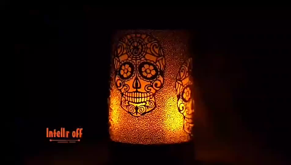 Colorful skull style Essential Oil Diffuser 100 ml Timers Night Lights and Auto Off Function Home Office Humidifier1