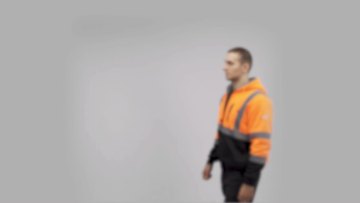 OEM High Visibility Hoodies Customized Orange Lined Fleece Sweatshirts Mens Work Reflective Safety Jacket1