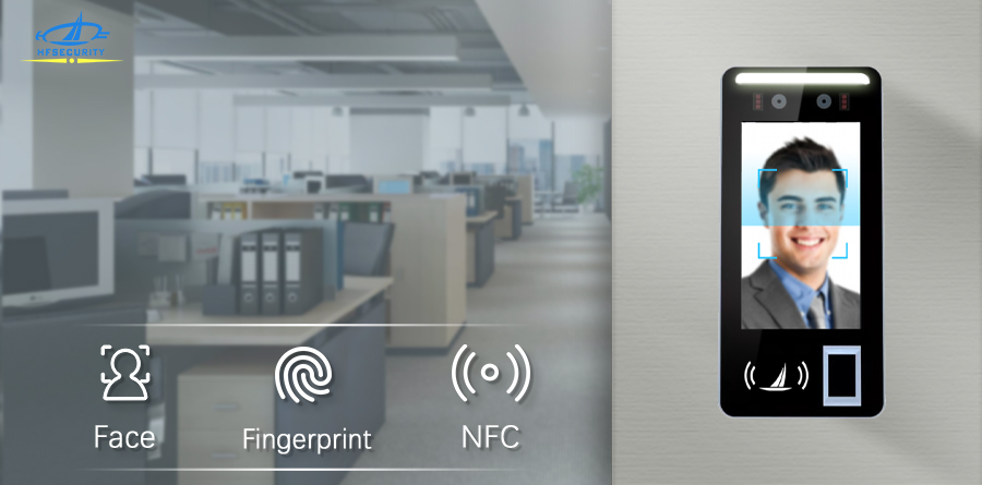 HFSecurity 5 inch face fingerprint recognition device