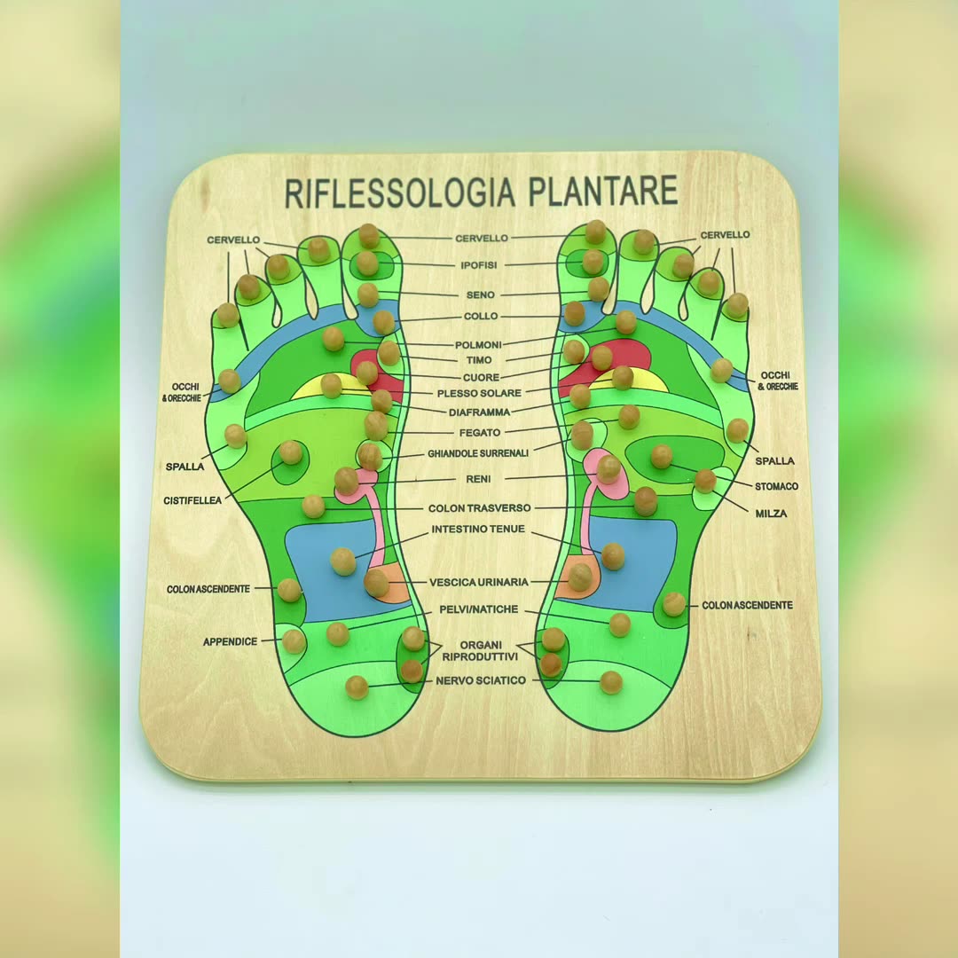 wooden Foot Reflexology Massager acupressure foot massager reflexology foot mat1