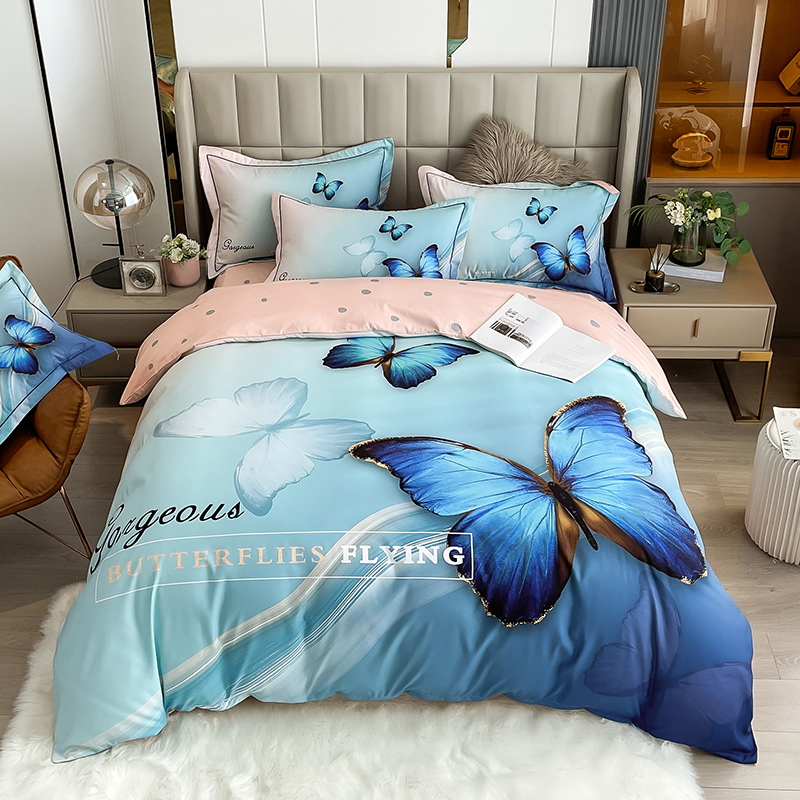 Pima cotton digital printing bedding set 