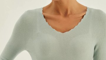 V-neck Clothes Knitted Sweater Knitted Pullover South Korea Custom Women's Winter Autumn Computer Knitted Cashmere/ Wool Casual1