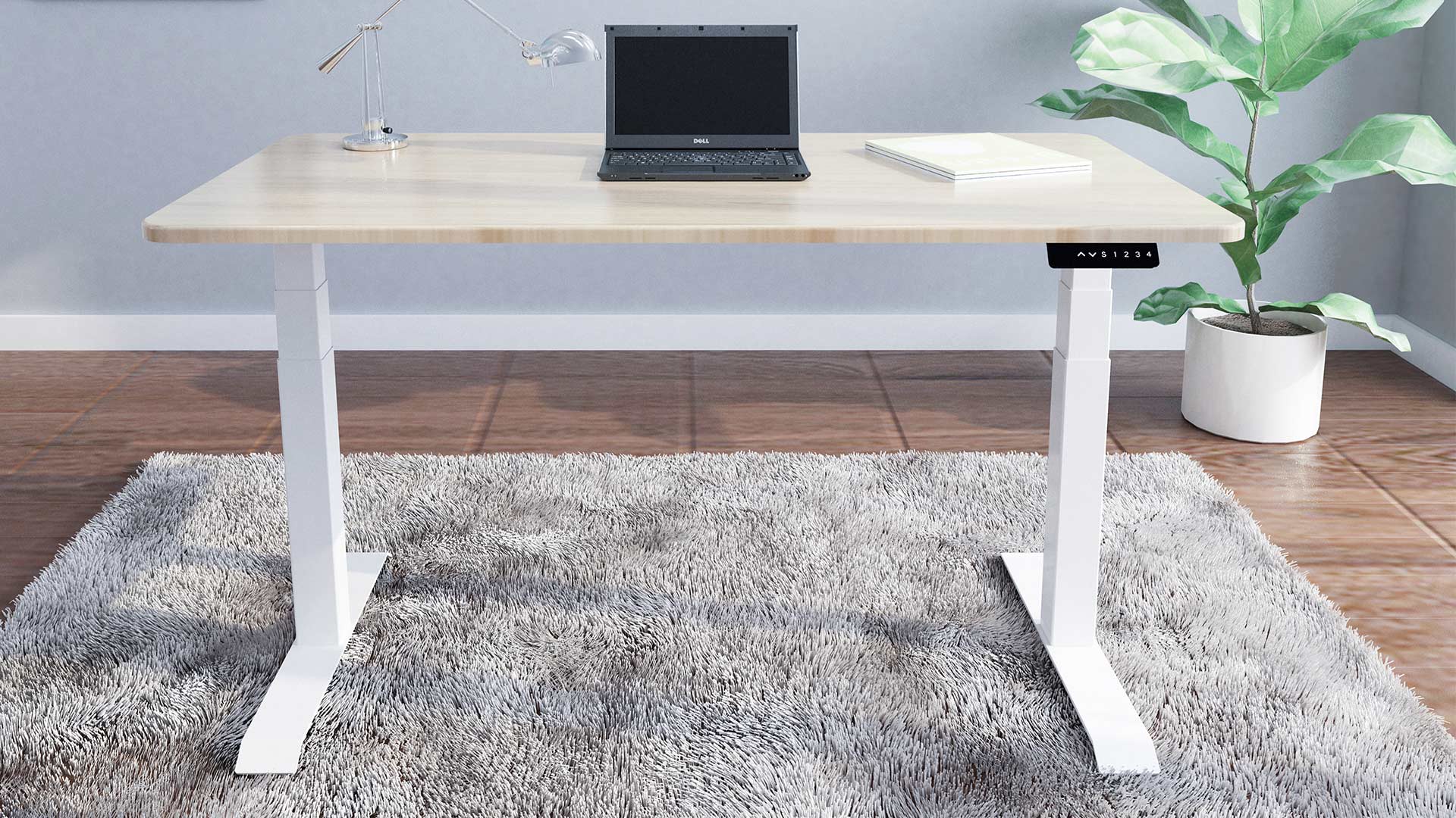 Großhandel Modern Office Smart Electric Height Verstellbarer Computer Desk Stand Desk Frame1