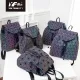 Laser Geometric Cut Luminous Women Bag Big Kapasiti Perjalanan Sekolah Beg untuk Girls Teenage