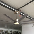 66 Inch Brushed Nickel LED Ceiling Fan with Remote Control1