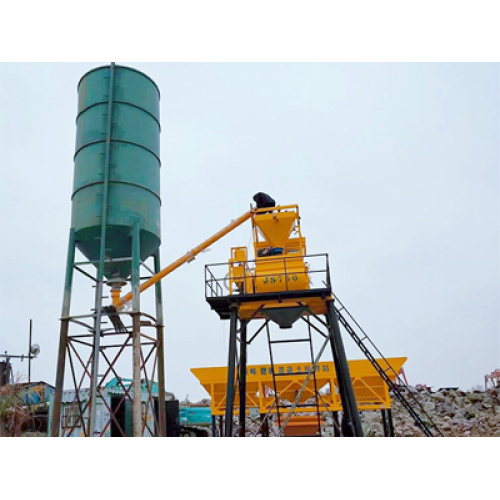 What are the applications of a small concrete mixing plant?