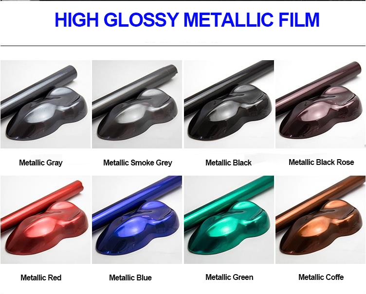 Glossy Metallic Vinyl Film 