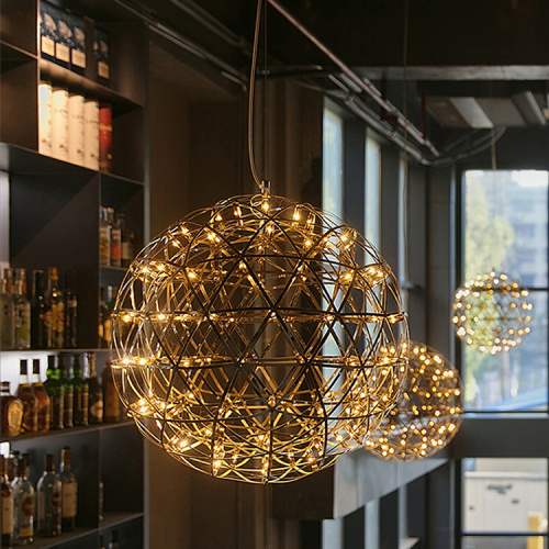 Nordic chandelier Fireworks spherical LED chandelier