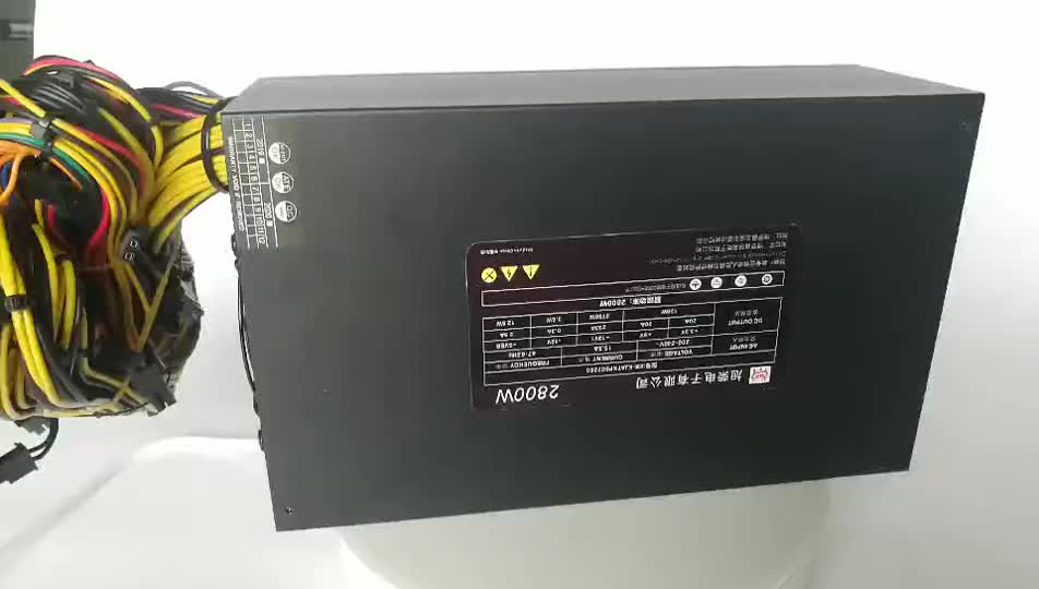 GreenLeaf PSU de 12V Voltaje de entrada 110-220V Corriente de salida 125A Desktop ATX Fuente de alimentación 1600W Energía silenciosa para computadora1