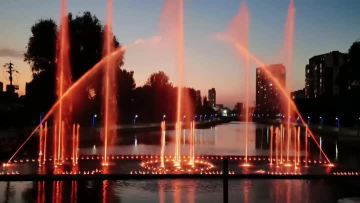 Pool Dancing Water Fountain Music Fountain
