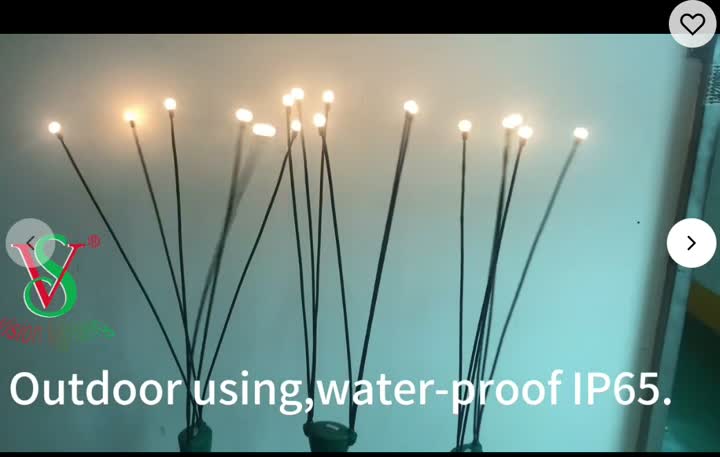 LED Outdoor Garden Motif Firefly Lights with PVC Swing Effect