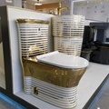 Luxury Gold Toilet Bowl Set - Golden Toilet Bowl1