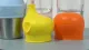 ストローシリコーンカップ付きのカスタムカバ幼児カップ