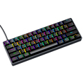 Waterproof RGB LED Backlit Ergonomic Gaming Keyboard with USB Receiver1