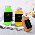 8oz 12oz 16oz 250ml 350ml 500ml Clear French Beverage Square Glass Bottle Cold Press Fruit Juice Bottles With Airtight Screw Cap1