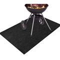 BBQ Grill Mat Hittebestendigheid Gemakkelijk gereinigde waterdichte buitentratio Beschermende vloermat voor Under Grill1